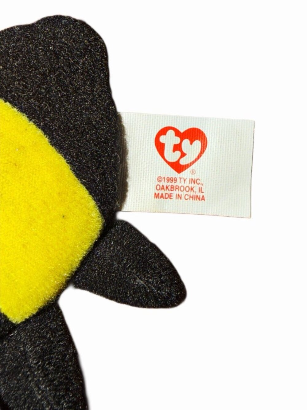 Ty Teenie Beanie Baby Retired Bumblebee Plush Toy - Picture 3 of 5